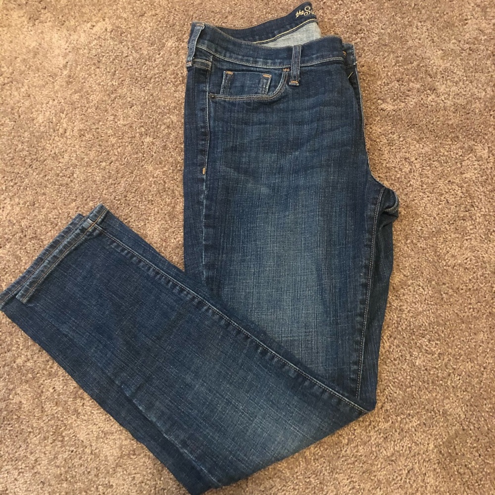 EUC old navy skinny jeans sweetheart size 8 short